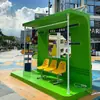 Estação ao ar livre com assentos de lazer e instalações decorativas, fábrica de produção de adereços fotográficos para pontos de ônibus comerciais