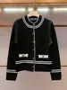 [Em Estoque] Moda Feminina de Alto Padrão Personalizável de Shenzhen Nanyou, Estilo Outono, Cardigan de Tricô Listrado Color-Blocking Elegante para Mulheres