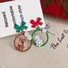 Brincos de Papai Noel Design Único Assimetria Sino de Natal Brincos Doces Fofos de Natal para Mulheres