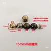 Tachas de Cogumelo de Liga Semi-Circulares, Parafusos Decorativos Anti-Desgaste, Rebites de Cabeça Redonda para Bolsas, Acessórios Punk para Roupas de Couro