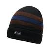 Nuevo Gorro de Punto Grueso Jacquard con Forro de Polar para Invierno, Gorro de Punto Cálido, Gorro a Prueba de Frío para Ciclismo, Gorro de Invierno para Hombre