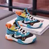Zapatillas de baloncesto para niños, zapatillas deportivas de malla transpirable para niños mayores, zapatillas de correr antideslizantes y resistentes al desgaste para niños