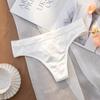 Tanga de algodón sin rastro, ropa interior sin costuras de cintura baja para mujer, talla grande, alta elasticidad, comercio exterior, ropa interior de mujer con horquilla alta en forma de T