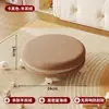 Taburete bajo con respaldo y ruedas, taburete para cambiarse los zapatos en casa con ruedas, taburete para adultos con ruedas giratorias, silla infantil de color crema, taburete de costura