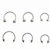 Amazon Transfronterizo Anillos de Acero Inoxidable para Nariz, Anillos de Herradura, Tachuelas para Nariz, Bolas de Repuesto, Joyería para Piercing Corporal, Venta Directa de Fabricantes Europeos y Americanos