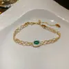 Pulsera de flor redonda con cierre de circonita, lujo ligero, alta gama, pulsera exquisita con un diseño elegante, versátil y a la moda, venta al por mayor