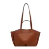 Bolso tote de hombro para mujer, nueva colección de verano 2025, moderno, gran capacidad, marrón, bolso para ir al trabajo y bolsa de compras