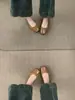 Primeiro Encontro Temporada Sapatos rasos estilo francês retrô patchwork quadrado bico quadrado, brisa suave da noite, versáteis e confortáveis para os pés, sapatilhas