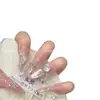 Mariposa Colorida de Ensueño Mariposa 3D Ojo de Gato Uñas Portátiles Hechas a Mano, Puramente Hecho a Mano, Mariposa Brillante, Estilo Puramente Deseo