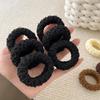 Elástico de cabelo para rabo de cavalo alto preto elástico alto elástico cabelo meninas alta sensação corda de cabeça anel de cabelo de bola adorno de cabeça