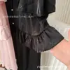 Pijama de Verano Nuevo Estilo con Cuello de Lazo y Mangas Cortas, Solapa Fina para Mujer, Conjunto Sencillo y de Alta Gama para el Hogar
