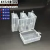 Caja Vacía de PP Transparente Zihexi Kh723, Caja de Plástico Colgable, Chinchetas sin Rastro, Caja de Embalaje para Almacenamiento de Piezas de Equipo de Pesca