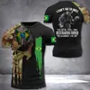Camiseta de hombre Brasil 2023 Soldado brasileño bandera militar Camiseta impresa en 3D verano camiseta corta top Halloween