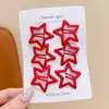 Pinzas para el pelo de niños que no dañan el pelo, lindas pinzas BB de estrella de cinco puntas para niñas, pasadores para flequillos y patillas, accesorios para el pelo de bebé