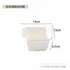 Caja Desechable Biodegradable para Frutas, Productos Horneados, Postres, Comidas Ligeras, Caja de Almuerzo Cuadrada, Recipiente de Pulpa Blanca