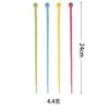 Abraçadeira de Silicone para Cabos Multifuncional Faixa de Silicone Colorida Elástica Reutilizável Organizador de Cabos para Armazenamento Abraçadeira de Cabo Colorida