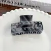 Nuevo Exquisito Clip de Tiburón Pequeño de Acetato con Incrustaciones de Diamantes Mariposa Grande Pinza de Pelo de Moda para la Parte Posterior de la Cabeza