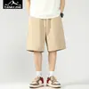 Nuevo Estilo de Verano del Explorador Versión Coreana para Hombre Pantalones Rectos Sueltos Elásticos Color Sólido de Pareja Modernos Elegantes