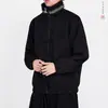 Nova Jaqueta Hanfu Masculina de Camurça Pelúcia com Botão de Sapo Tamanho Grande Solta Marca Tendência Primavera Outono Estilo Étnico Roupa Externa Traje Tang