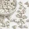 Jenga Cuadrado Colorido Dingyi Luna Fría Cuentas Acrílicas Galvanizadas con Agujero Pasante Cuentas Sueltas Cadena para Teléfono Móvil DIY Accesorios de Joyería