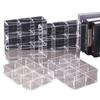 Caja Acrílica Transparente Caja de Almacenamiento de Escritorio para Cuentas Compartimento Caja de Exhibición de Cajas Misteriosas Lego Procesamiento Rejillas de 9 Cuadrados