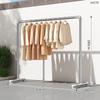 Varal de Tubo de Aço, Cabideiro, Varão para Secar Roupa, Varal de Chão Doméstico para Varanda, Quarto, Exterior, Pendurar Roupa, Tubo Simples para Secar Edredom