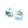 Dc-009A Fijo de 3 Pines 2.1/2.5mm Pin Central Interno Pin Conector Hembra de Alimentación DC de 3 Pines 5521 Blanco