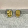 Pegatina de Teléfono de Oro Puro 999 Oro 2mg Princesa Por Favor Hazte Rico Rápido Lámina de Oro Atrae Dinero Pequeño Regalo Promocional Venta al por Mayor desde el Fabricante