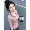 Conjunto de Roupa de Yoga com Gola Alta Personalizado para Mulheres Verão Esportes Proteção Solar Roupa Primavera Outono Slim Fit Valoriza Roupa Externa Saia Conjunto de Duas Peças