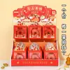 Adesivos de Couplet Fique Rico Imediatamente Corda Vermelha Bom Presságio Pulseira de Bênção Tecida à Mão Pulseira Decorativa Presente