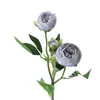 Flor artificial camelia flor falsa europea rosa de té Lulian flor de mesa decoración del hogar boda outlet de fábrica de flores artificiales