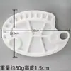 Paleta de plástico de arte transfronteiriça pequena paleta de flor de ameixa paleta de pés pequenos 6 furos 10 furos paleta redonda