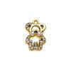 Colgante de Oso de Perla Accesorios para Colgante Aleación Simple Diamante Accesorios de Joyería Pendientes DIY Pulsera Collar Ropa
