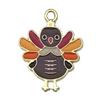 Venta caliente de dibujos animados lindo animal de Acción de Gracias pulsera collar colgante DIY aleación gota de aceite joyería accesorios colgante