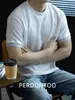 ¡Sensación Fría de Amoníaco Líquido! Camiseta Holgada de Manga Corta con Bloques de Color, Modal de Lujo Ligero, Falso Dos Piezas, para Hombre, Top Casual Verano 2026