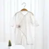Ropa de Monje de Manga Larga Fina de Verano para Niños y Niñas, Traje de Gateo de una Pieza para Recién Nacidos, Ropa de Mariposa para Bebés, Algodón Puro