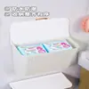 Caja de Almacenamiento de Toallas Sanitarias para Baño, Portarrollos de Papel Higiénico Impermeable Montado en la Pared del Inodoro, Instalación sin Taladro