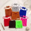 Ropa de punto de mohair hecha a mano de origen transfronterizo para fotografía infantil, falda pequeña, atuendo de estilismo, ropa para fotografía de bebé, falda corta, tocado