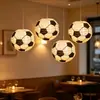 Farolillos de papel de fútbol para Amazon transfronterizo, decoraciones para el Mundial, adornos colgantes 3D para eventos deportivos, decoraciones de pared creativas
