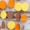 Decorações de outono, decorações de Ação de Graças, guirlandas de Ação de Graças, decorações de janela vermelhas, laranjas e amarelas, decorações penduradas em cores de outono