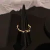 2026 Nuevo Diseño Estilo Minimalista de Nicho Anillo Abierto para Dedo Índice Anillo Sencillo Liso Anillo de Moda Accesorios para Mujer