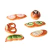 Brinquedo de Comida em Miniatura Simulada Saco de Pão com Água Alcalina Baguete Europeia Creme de Confeitar Acessórios DIY Boneca de Bolo Casa de Bonecas Decoração de Mesa