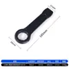 Llave de impacto negra de alta resistencia con mango recto, llave Torx de cabeza única, 65 engrosada, 36 acciones de martillo, 38 impactos, 90 tamaño grande, 95