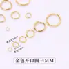 Argolas Abertas de Aço Titânio Acessórios DIY Feitos à Mão Conector de Pulseira Colar Não Desbota Argolas Abertas Loops
