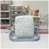 Linda Bolsa Cruzada de Peluche de Perro - Bolso de Hombro de Nailon con Estampado de Estrellas para Mujer, Bolso de Mano Kawaii para el Día a Día
