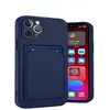 Adecuado para iPhone16promax tarjeta todo incluido 15 funda de teléfono móvil piel-sensación mate 14 paquete de tarjeta agujero fino 11 funda de teléfono móvil
