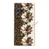 Popular funda de teléfono retro europea y americana con estampado de leopardo y flores para Galaxy S26 S25 funda protectora de una sola capa de moda