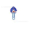 Série Bloco de Montar Marcador de Página Desenho Animado Clipe de Papel para Estudante Material de Escritório Suporte de Página de Livro Clipe de Papel de Borracha Macia PVC Anime