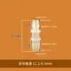 Adaptador de Torre Resistente a Altas Temperaturas Interface de Conversão de Tamanho Pequeno Conexões para Tubos de Água e Gás Tubo Flexível de Plástico Conector Reto Redutor de PP