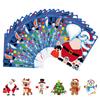Pegatinas de Papel de Dibujos Animados Navideños DIY de Expresión de Venta Caliente Transfronteriza Pegatinas Selladoras para Decoración de Muñeco de Nieve Árbol de Navidad